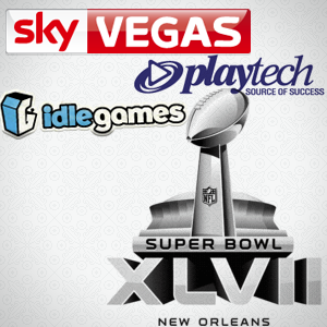 Idle Gaming wants to send someone to Super Bowl XLVII; Playtech, SkyVegas release new online games 